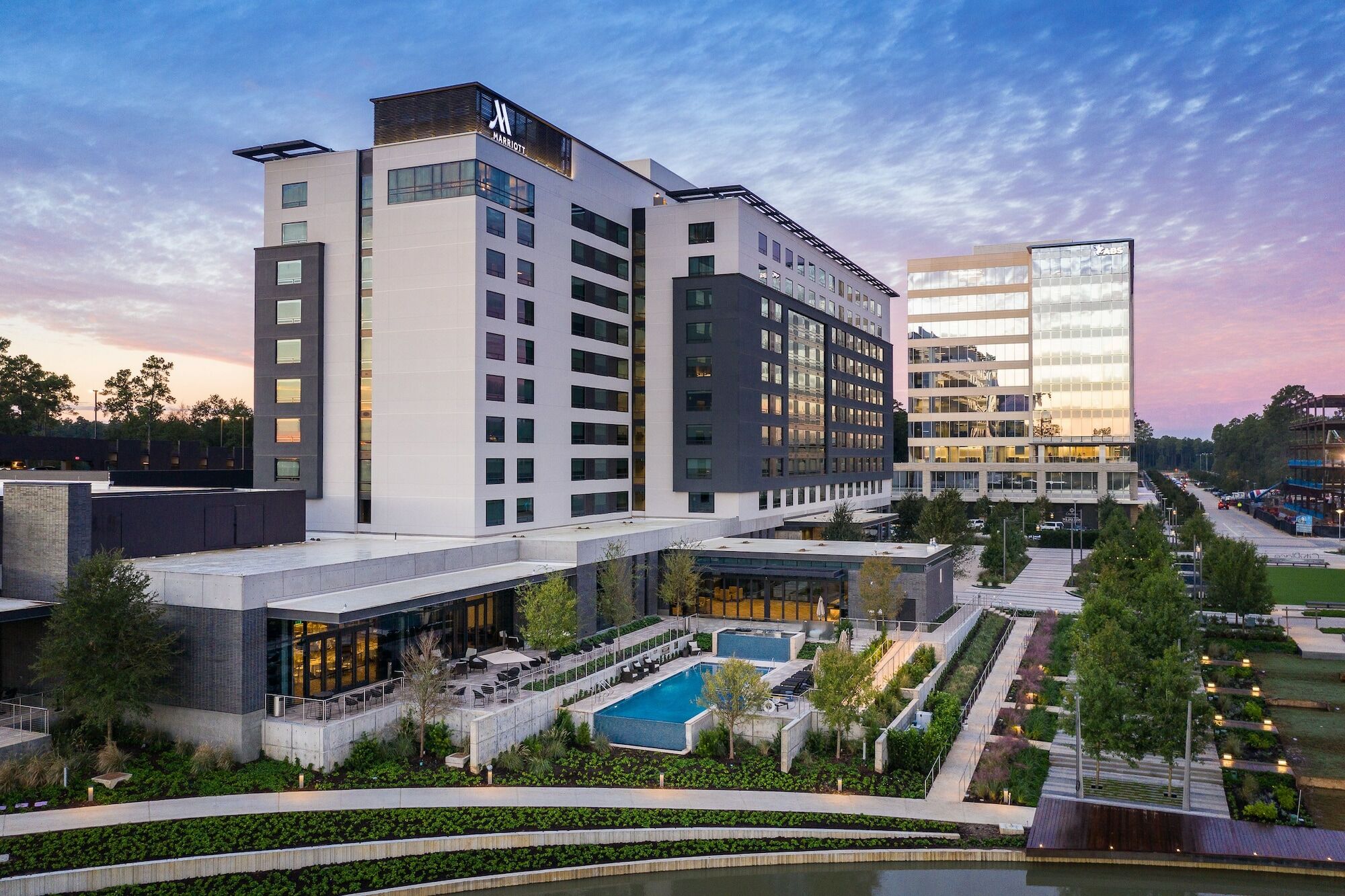 Houston Cityplace Marriott At Springwoods Village Exterior photo